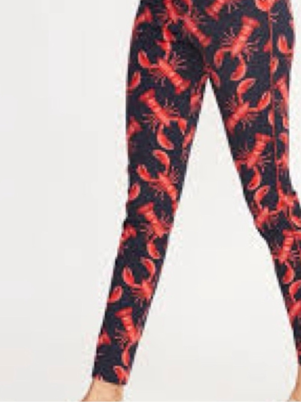 Old Navy PIXIE Pants with Navy with Red Lobster Print